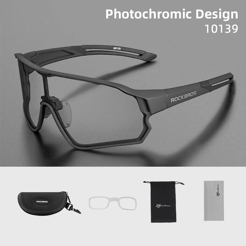 RockBros Photochromic Cycling Glasses UV400 Eyewear