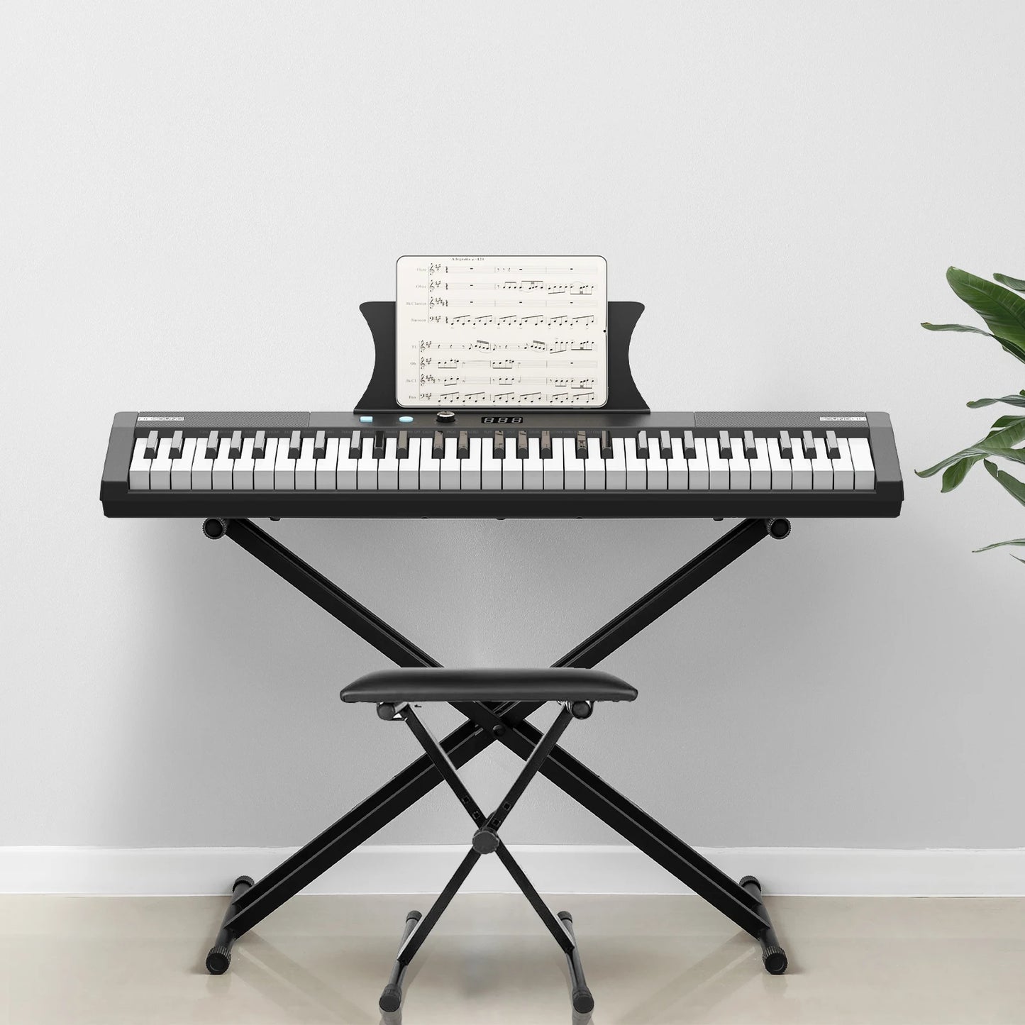 Hign Concerned 61 Key Portable Keyboard Piano With Speakers