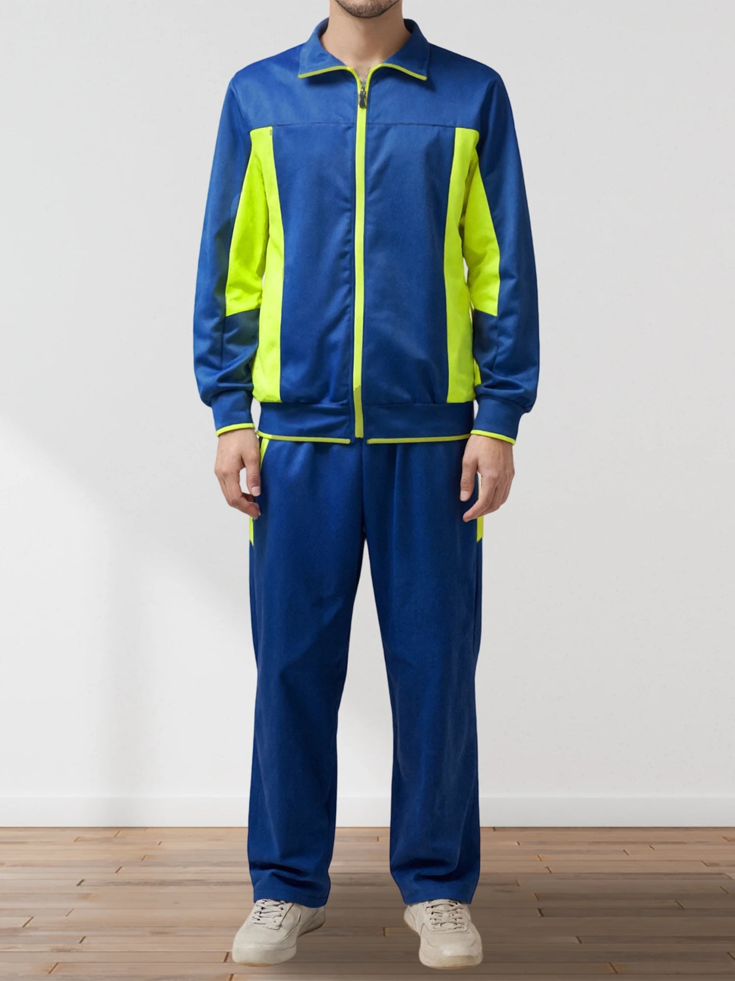 Guangdong CN Men Tracksuit 2 Piece Long Sleeve Top Pants