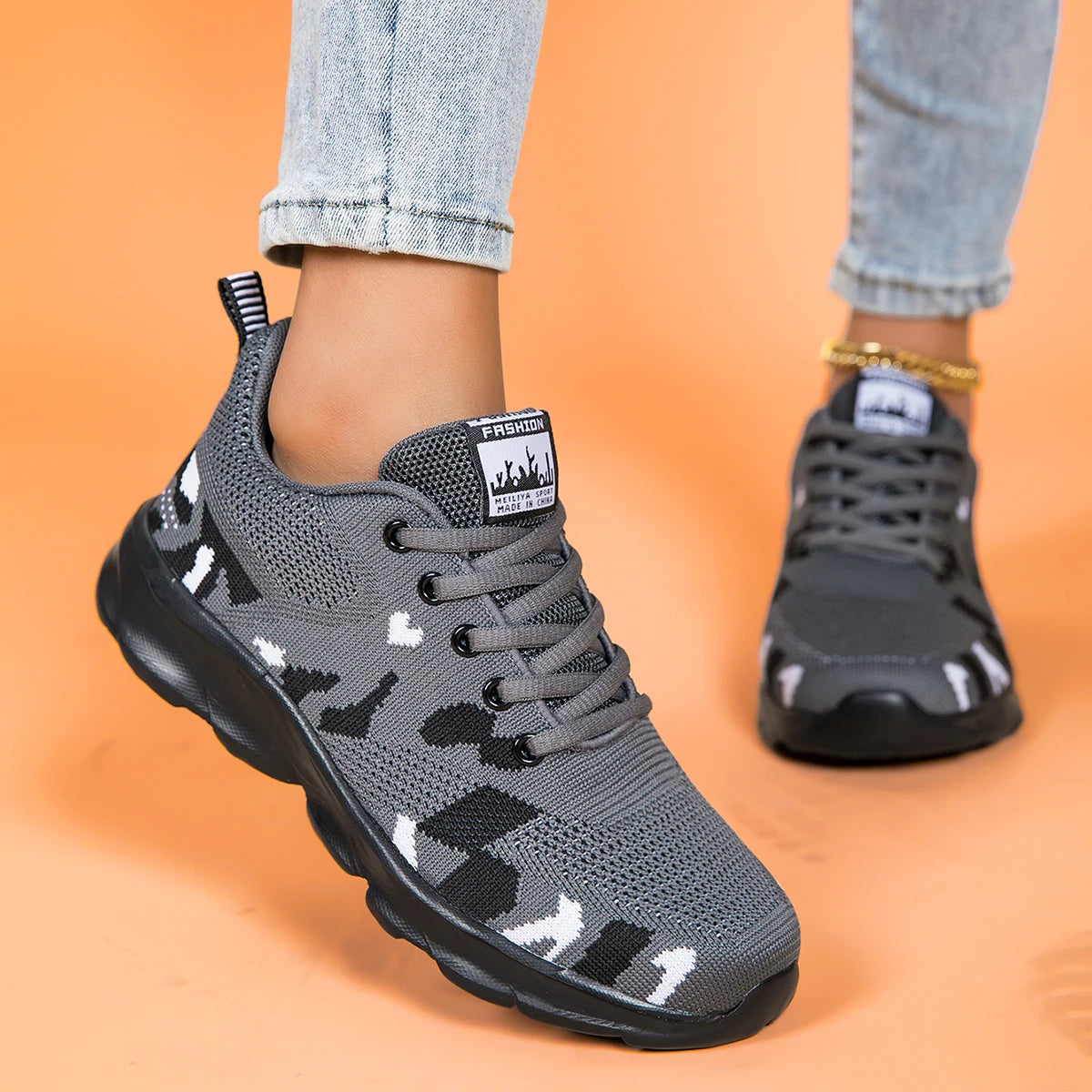 Ofrewed Men Orthopedic Sneakers Lightweight Casual Walking Shoes