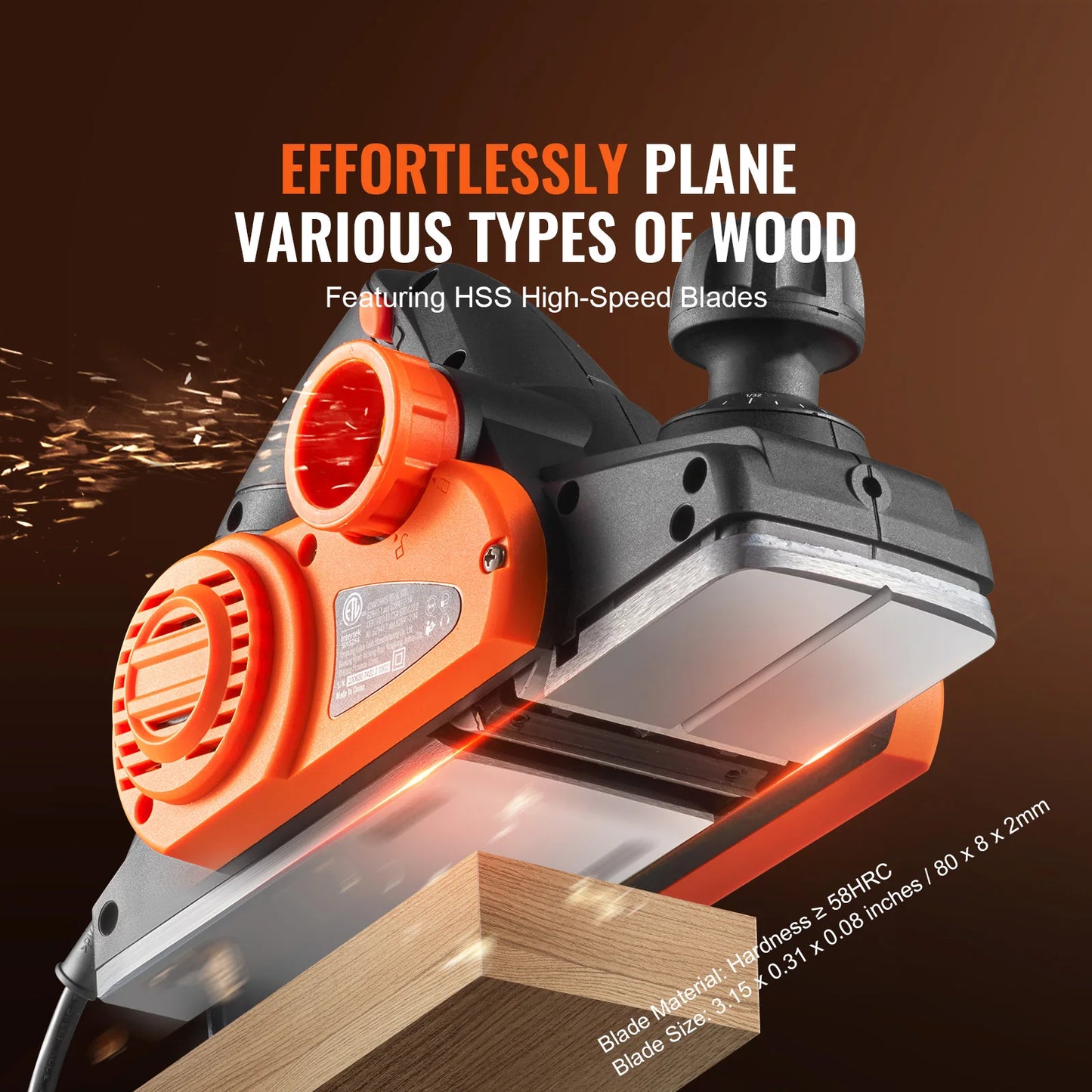 SucceBuy Corded Electric Hand Planer For Woodworking