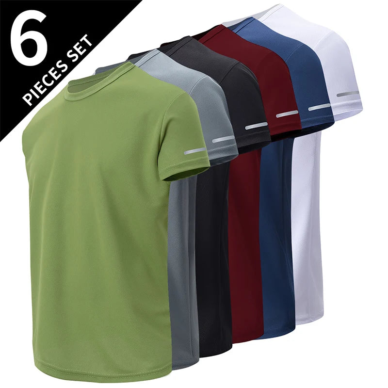 CN Men's QuickDry Short Sleeve Sports Shirt For Running