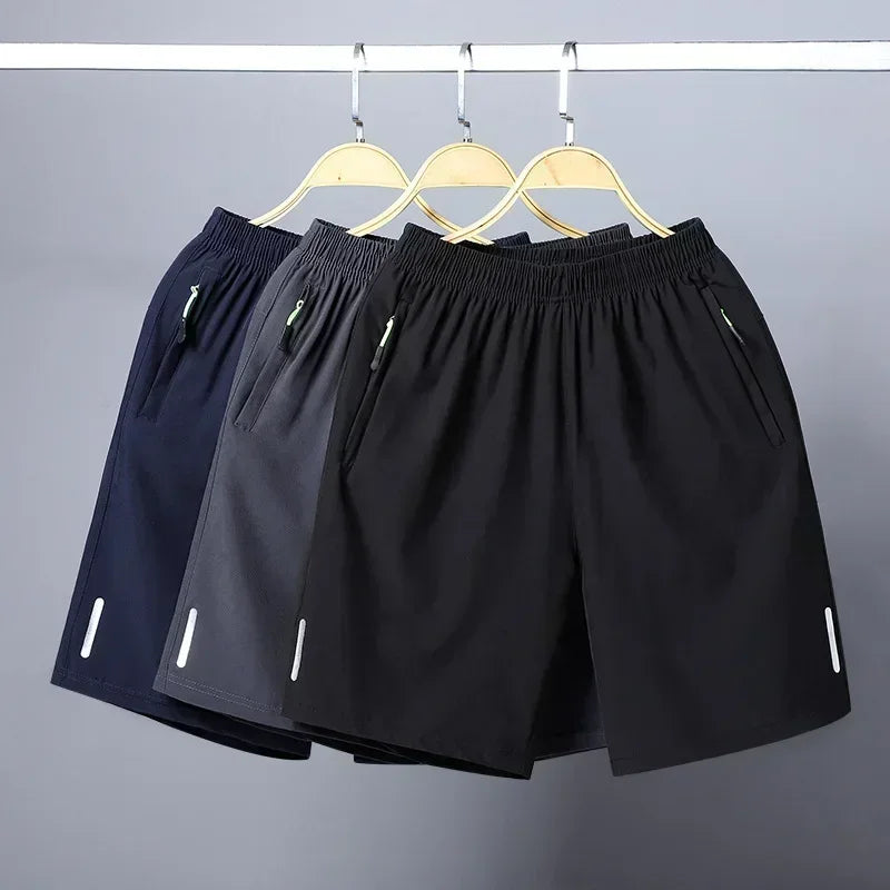 Ice Silk Men Beach Shorts Quick Dry Breathable Shorts