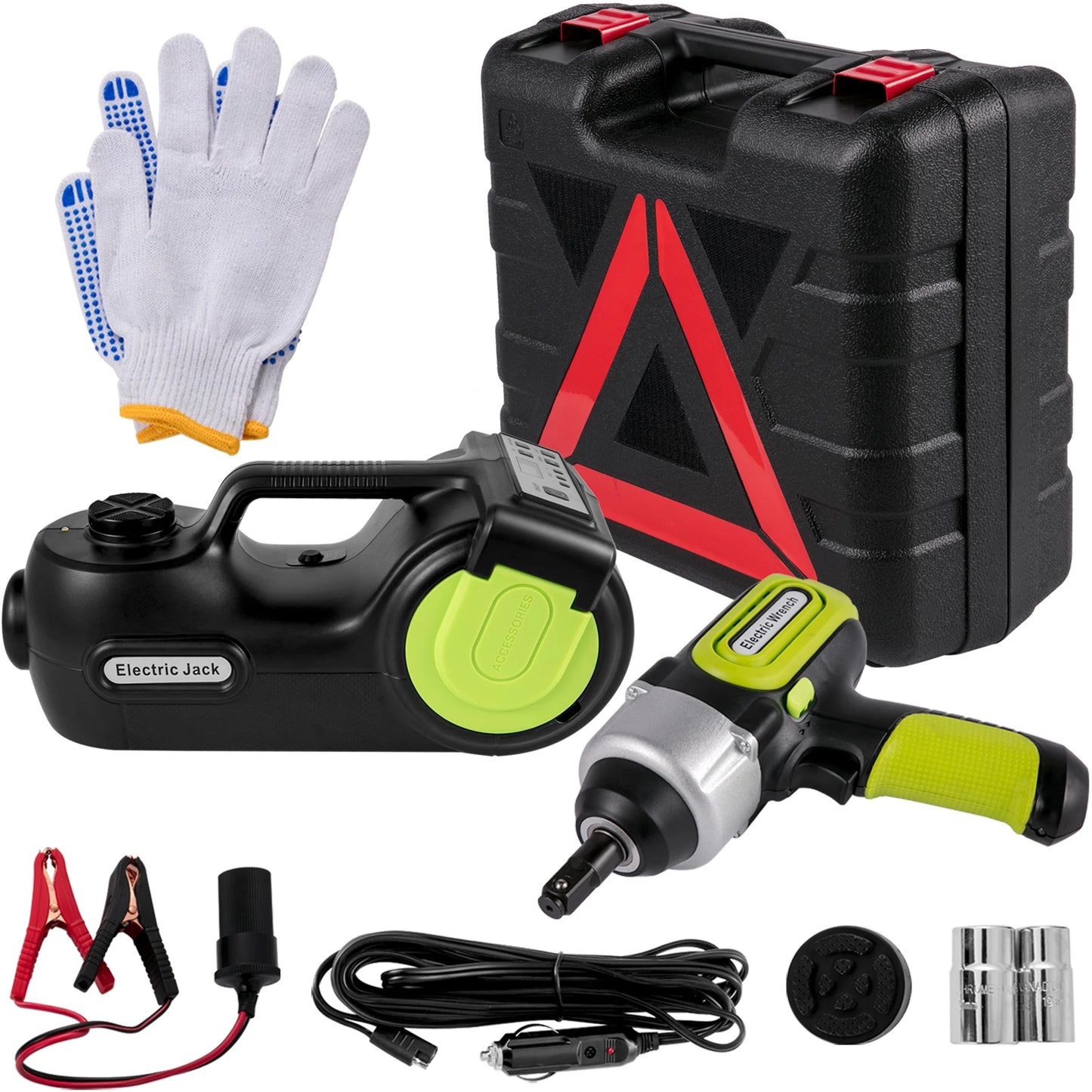 SucceBuy Four In One Electric Car Jack 12V Portable Tool