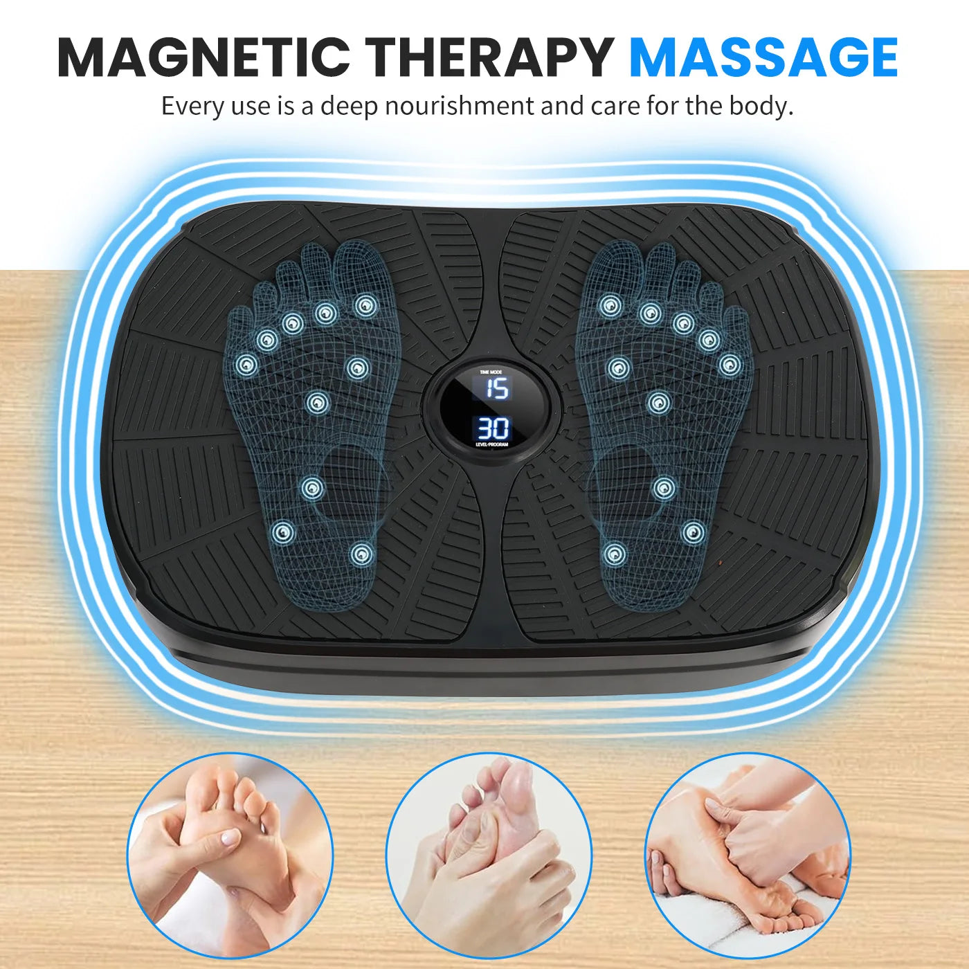 Vibration Plate Exercise Machine Full Body Workout Platform