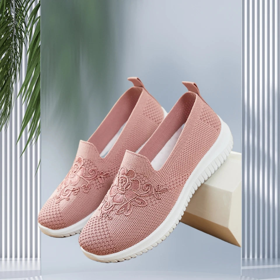 Women Breathable Mesh Loafers Slip On Casual Flats For Everyday