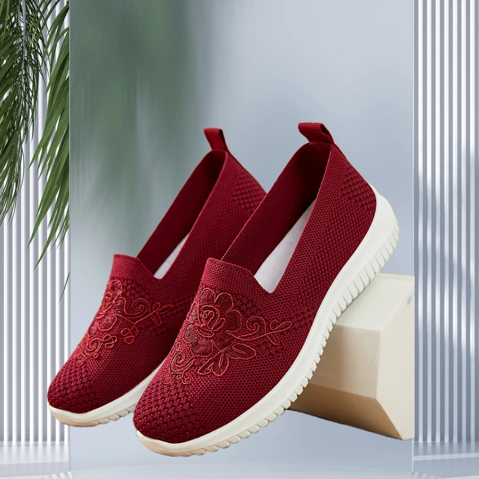 Women Breathable Mesh Loafers Slip On Casual Flats For Everyday
