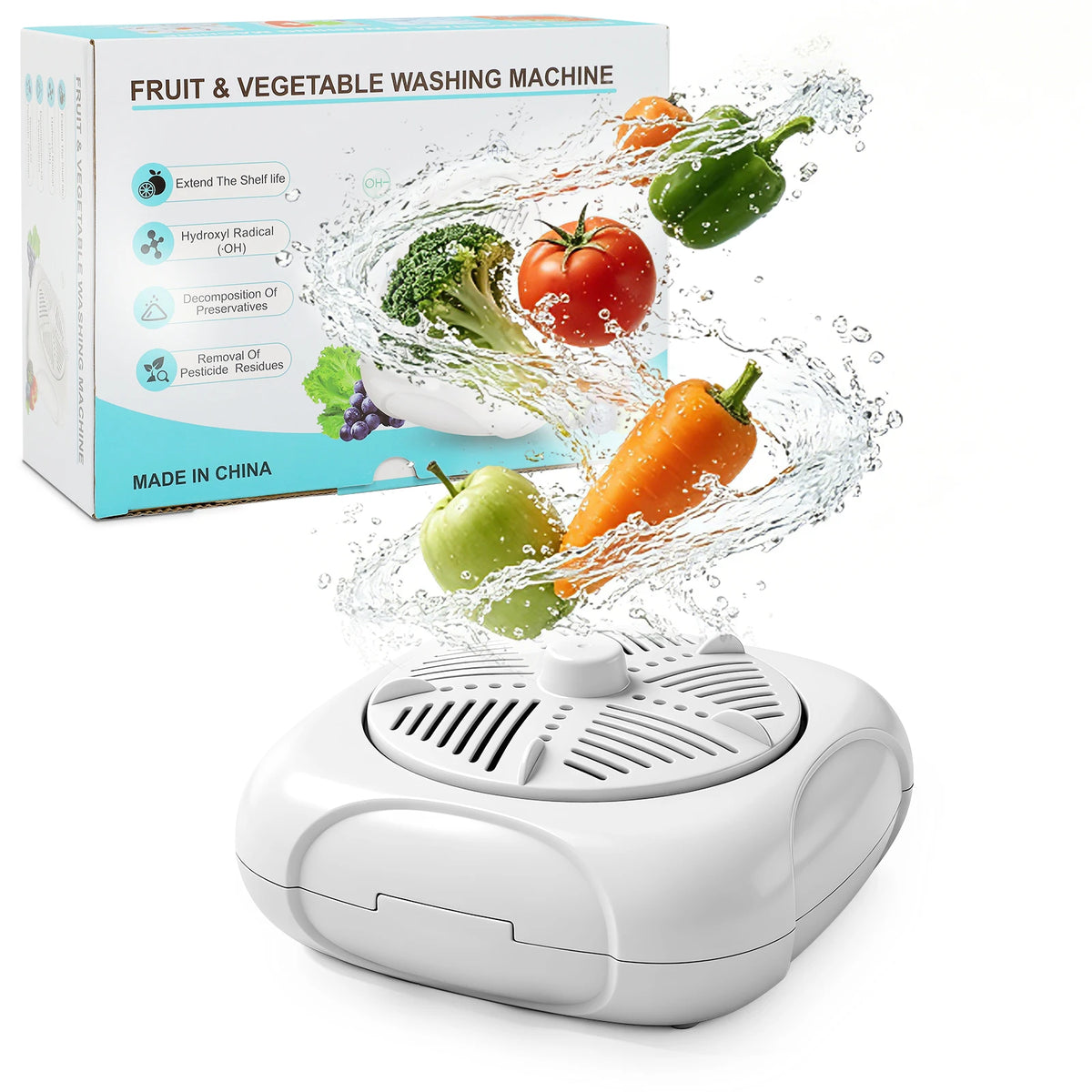 Home Use Meat and Fruit Vegetable Sterilizer HClO  Disinfectant Generator for Fod Cleaning Hypochlorous Acid Fruit Vegetable Cleaner HOCl Food Purifier Machine