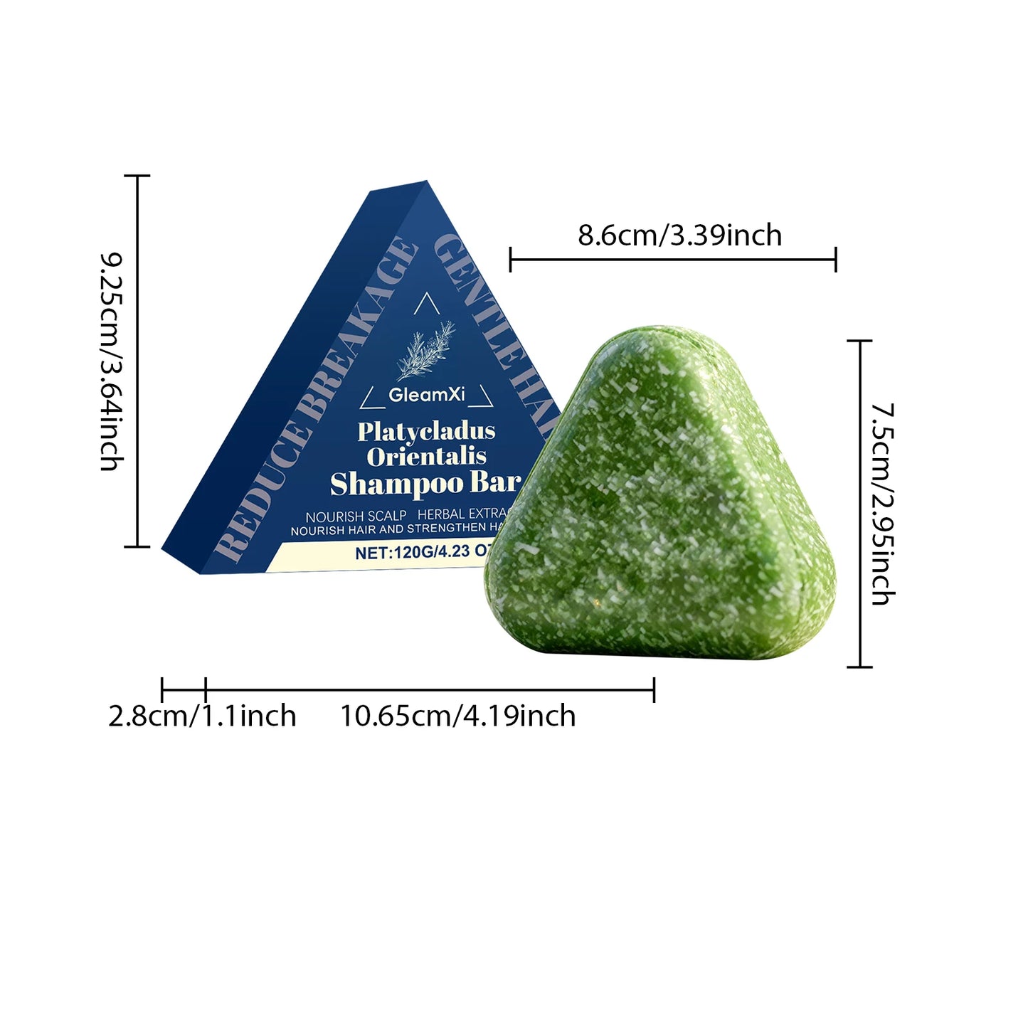 Platycladus Orientalis Hair Shampoo Bar Nourishing Cleanse And Frizz Control