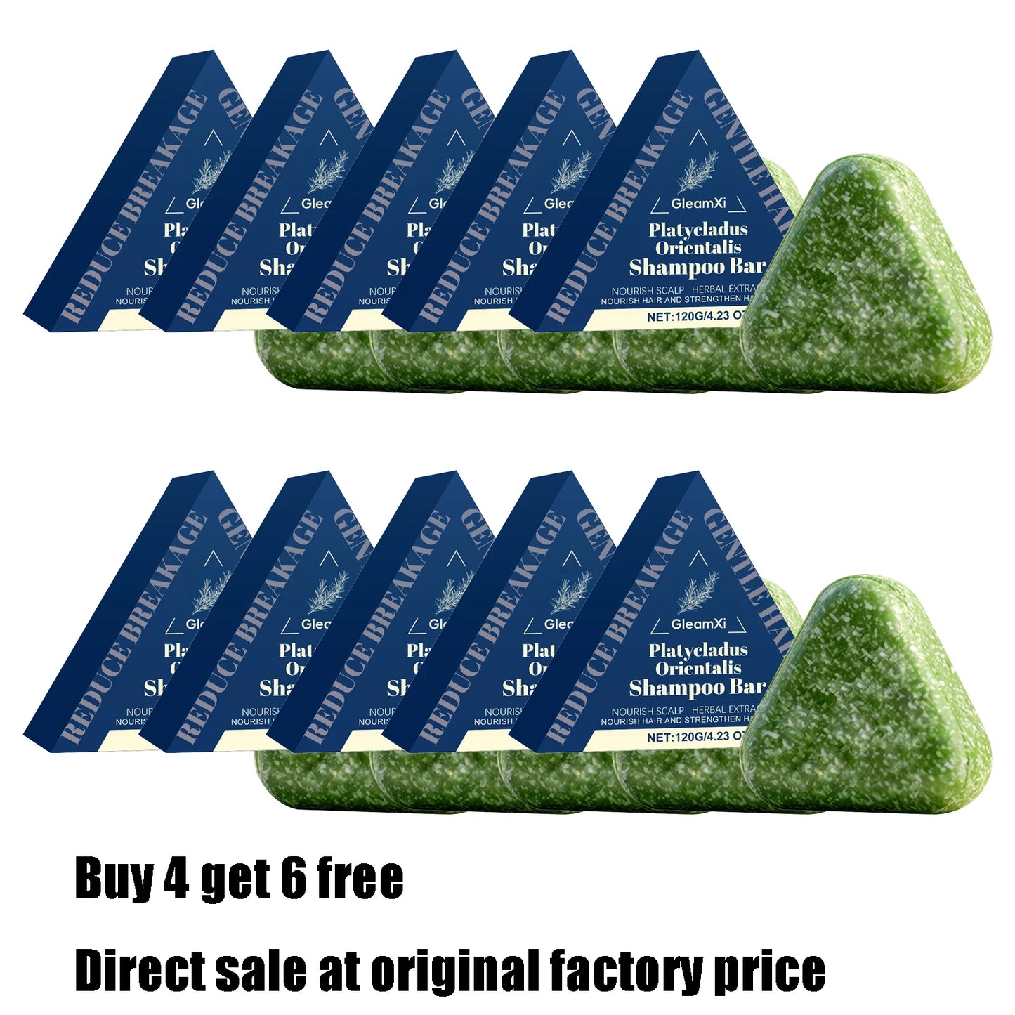 Platycladus Orientalis Hair Shampoo Bar Nourishing Cleanse And Frizz Control