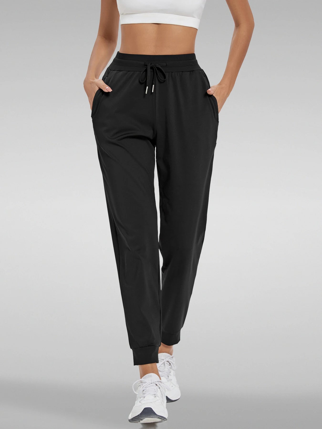 Women High Waisted Joggers With Pockets For Yoga And Workout And Comfortable Lounge Pants