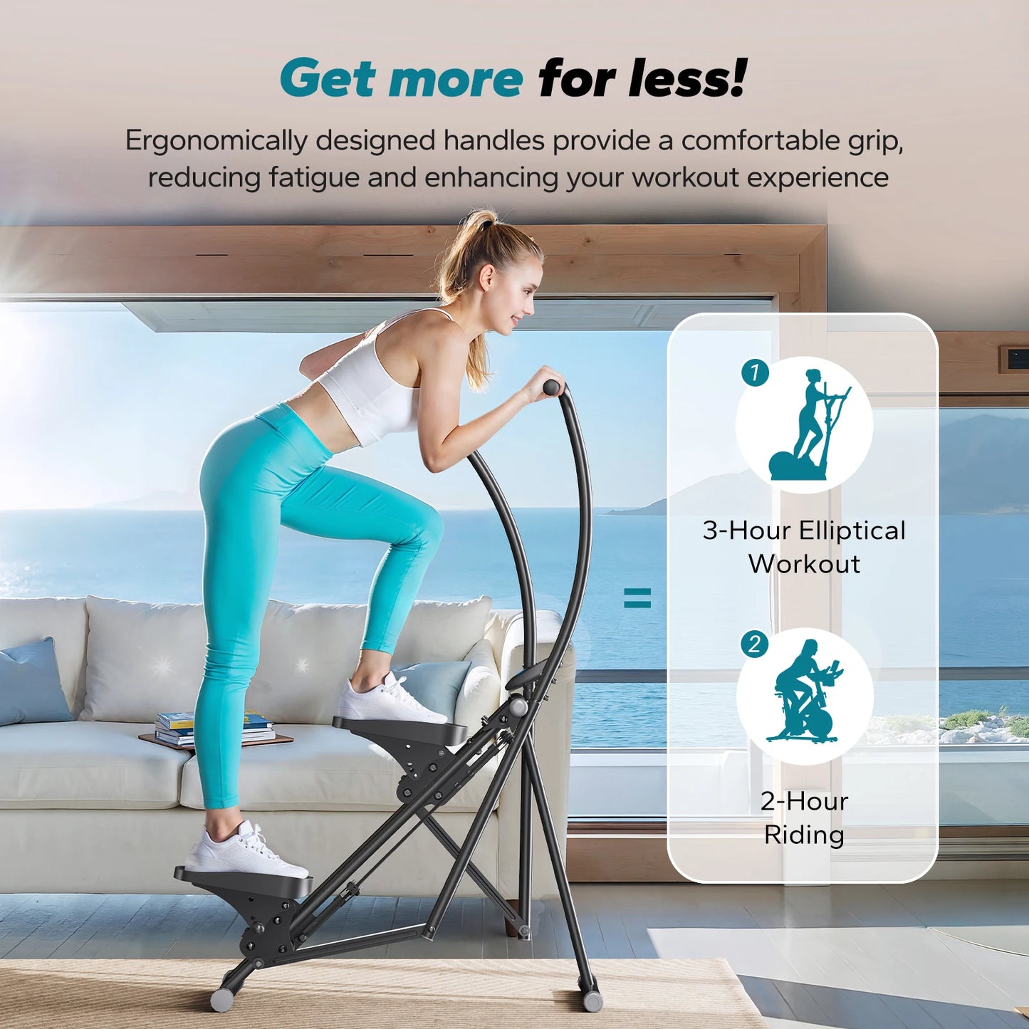 MERACH Stair Stepper Home Gym Cardio Climber For FullBody Workout