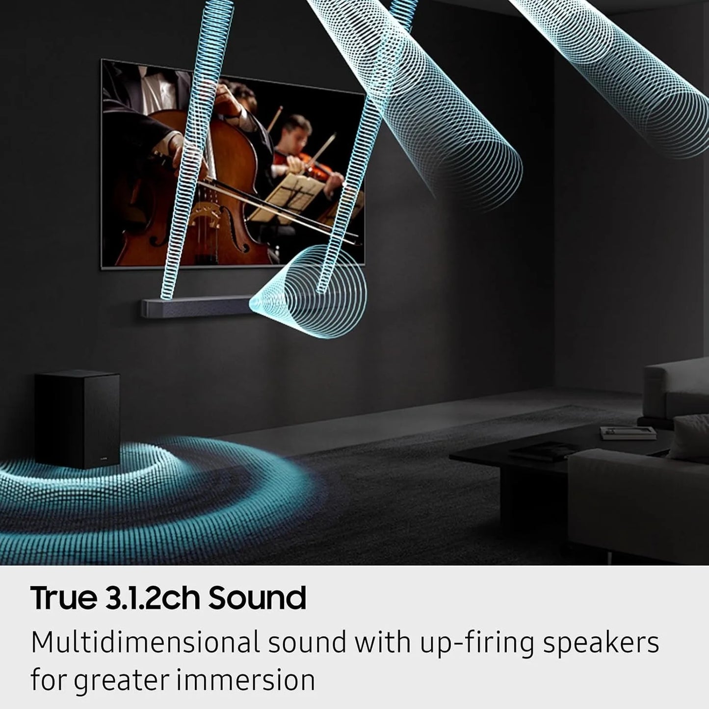 Samsung Q-Series 3.1.2CH Soundbar With Subwoofer Dolby Atmos