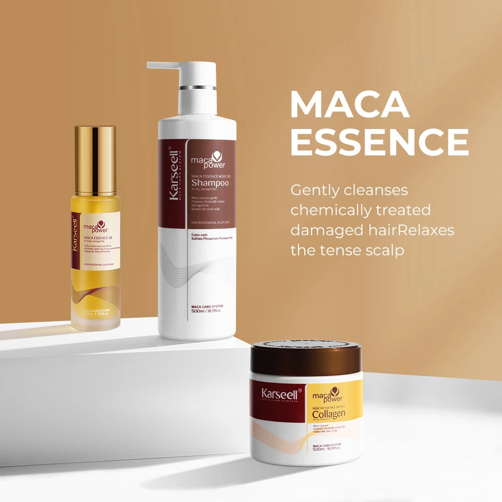 Karseell Collagen Hair Mask And Argan Oil Shampoo Set For Dry Hair