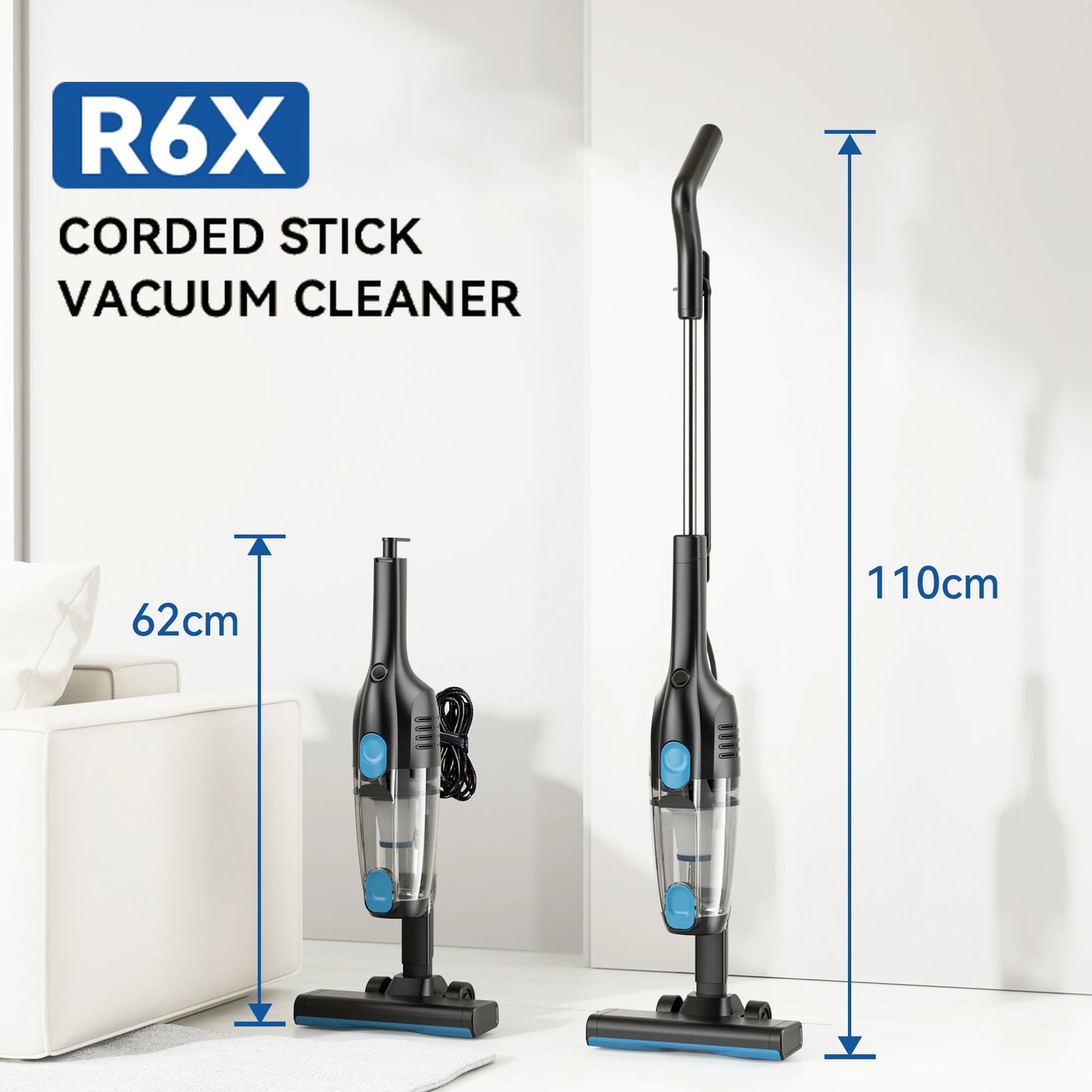 INSE R3S Corded Vacuum Cleaner 16KPa Handheld Car and Home
