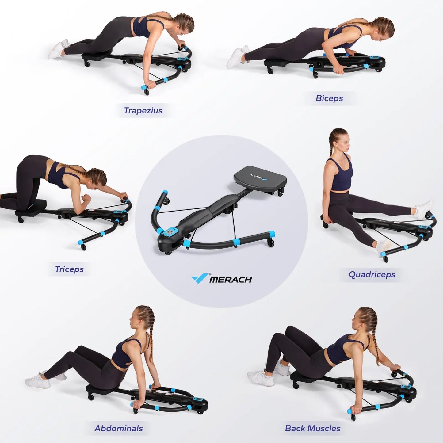 MERACH Core Trainers Ab Machines For Home Gym Multifunctional Fitness