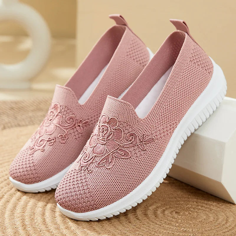 Women Breathable Mesh Loafers Slip On Casual Flats For Everyday