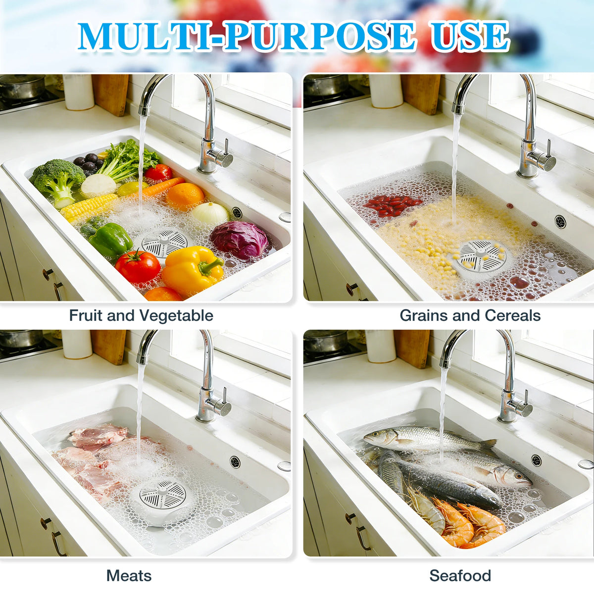 Home Use Meat and Fruit Vegetable Sterilizer HClO  Disinfectant Generator for Fod Cleaning Hypochlorous Acid Fruit Vegetable Cleaner HOCl Food Purifier Machine
