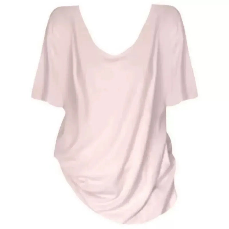 Women Summer Breathable Cotton T-Shirt Top