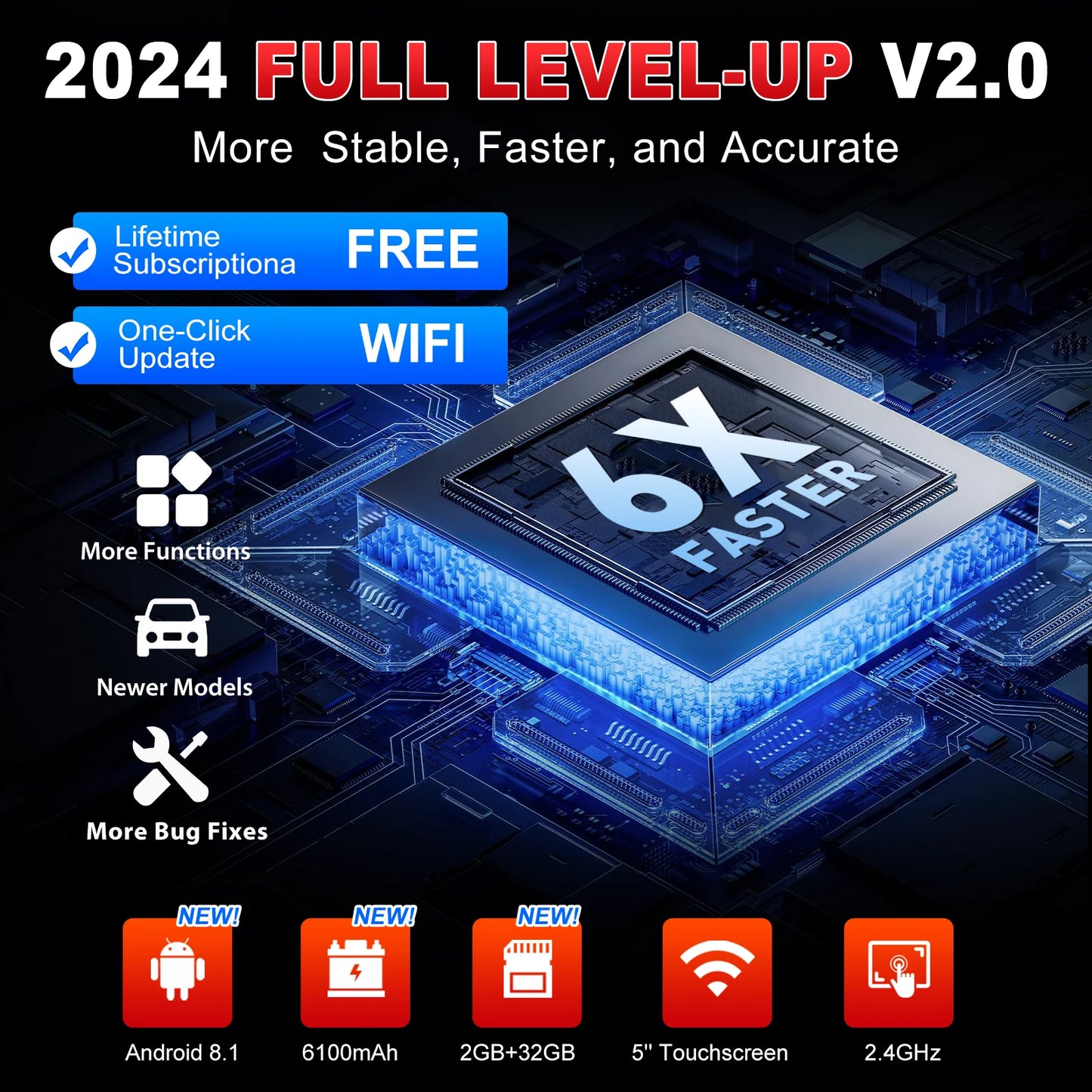 LAUNCH X431 CRP129E OBD2 Diagnostic Scanner Free Update