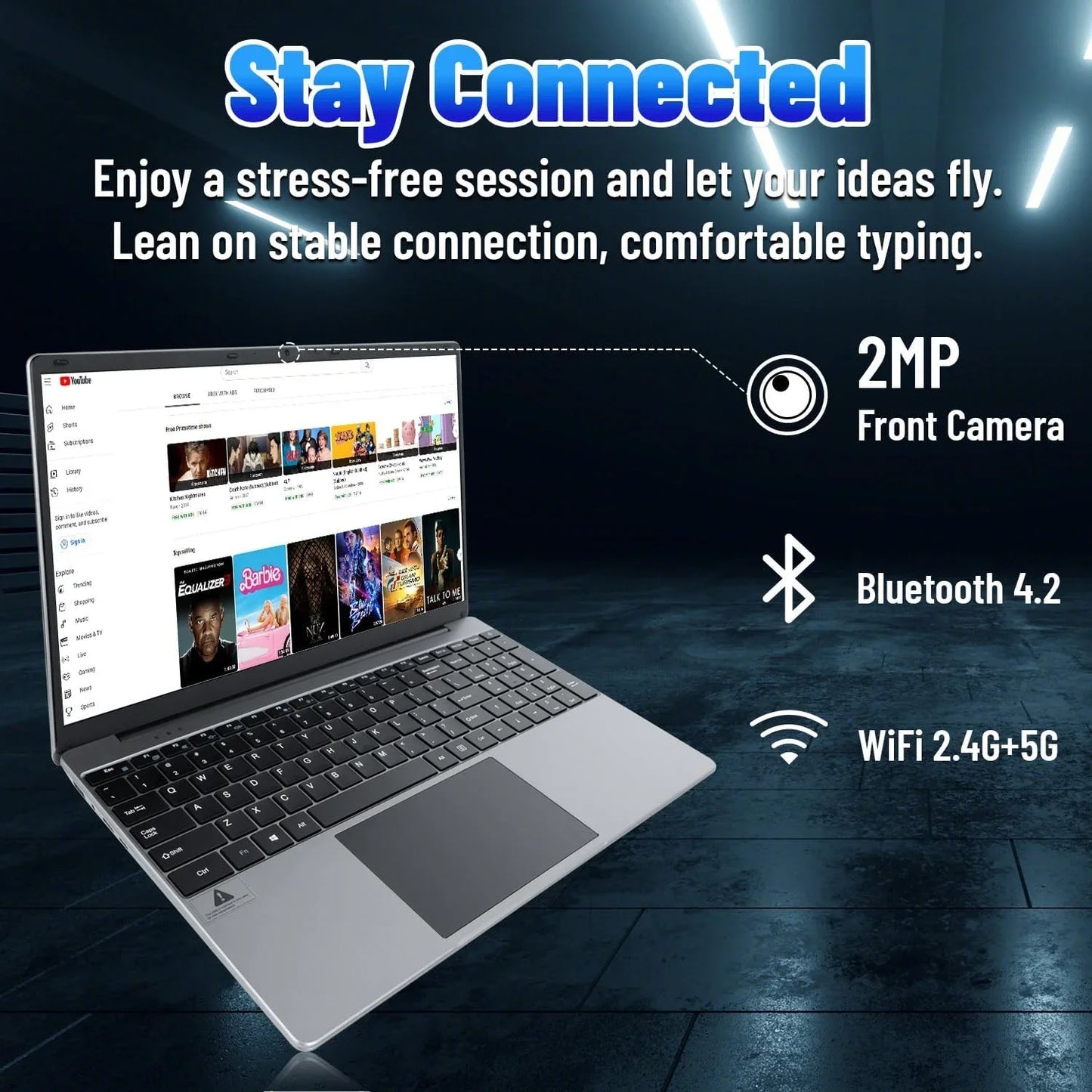 URAO Intel N5095 Laptop 16GB RAM 512GB SSD Windows 11