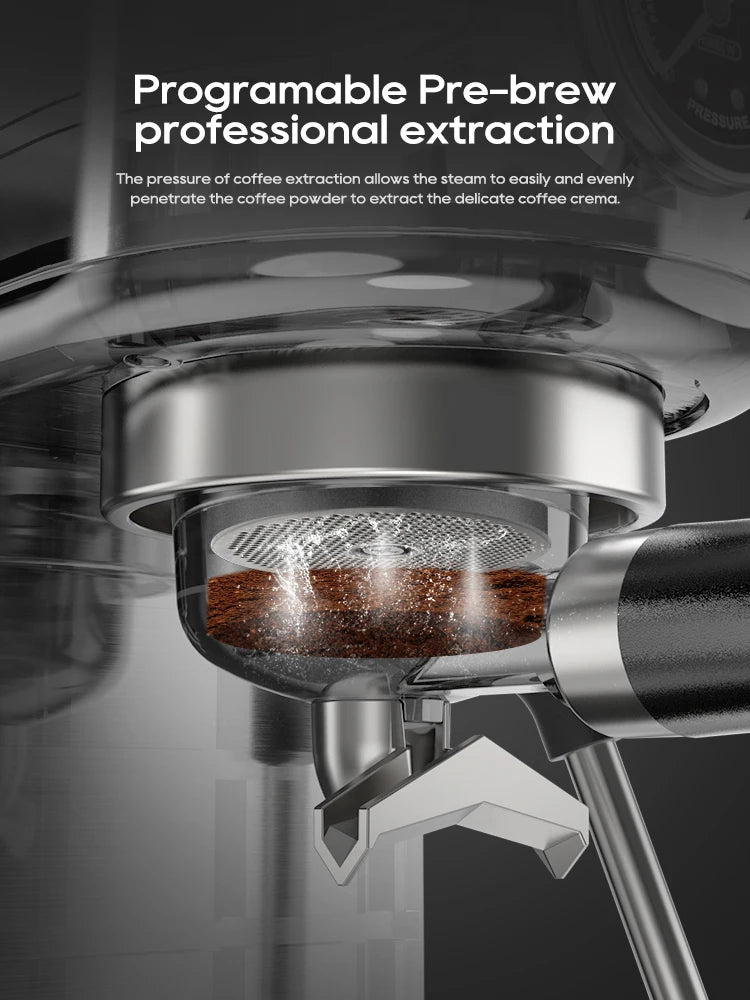 HiBREW H10B 20Bar Semi Automatic Espresso Machine With Temperature Control