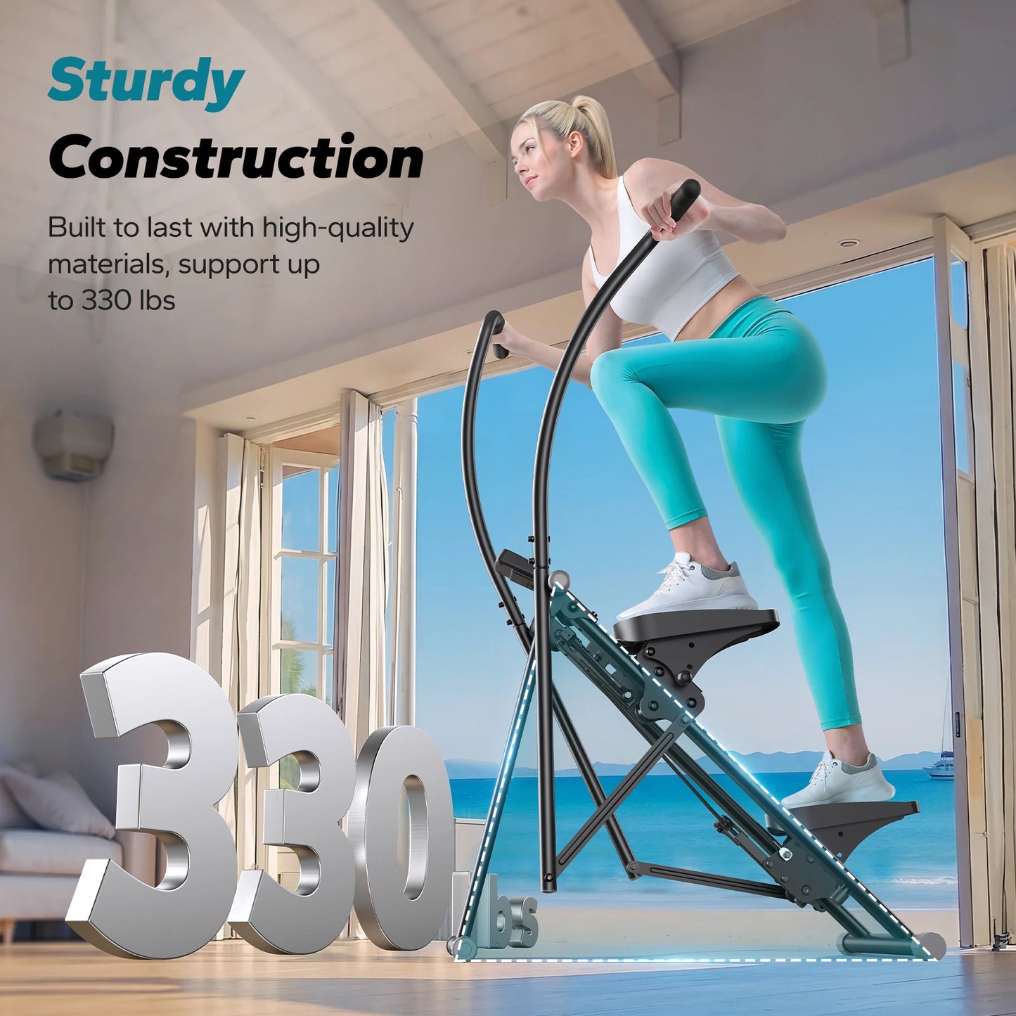 MERACH Stair Stepper Home Gym Cardio Climber For FullBody Workout