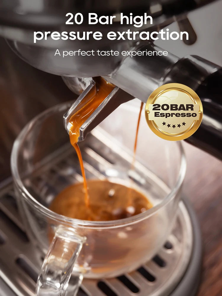 HiBREW H10B 20Bar Semi Automatic Espresso Machine With Temperature Control