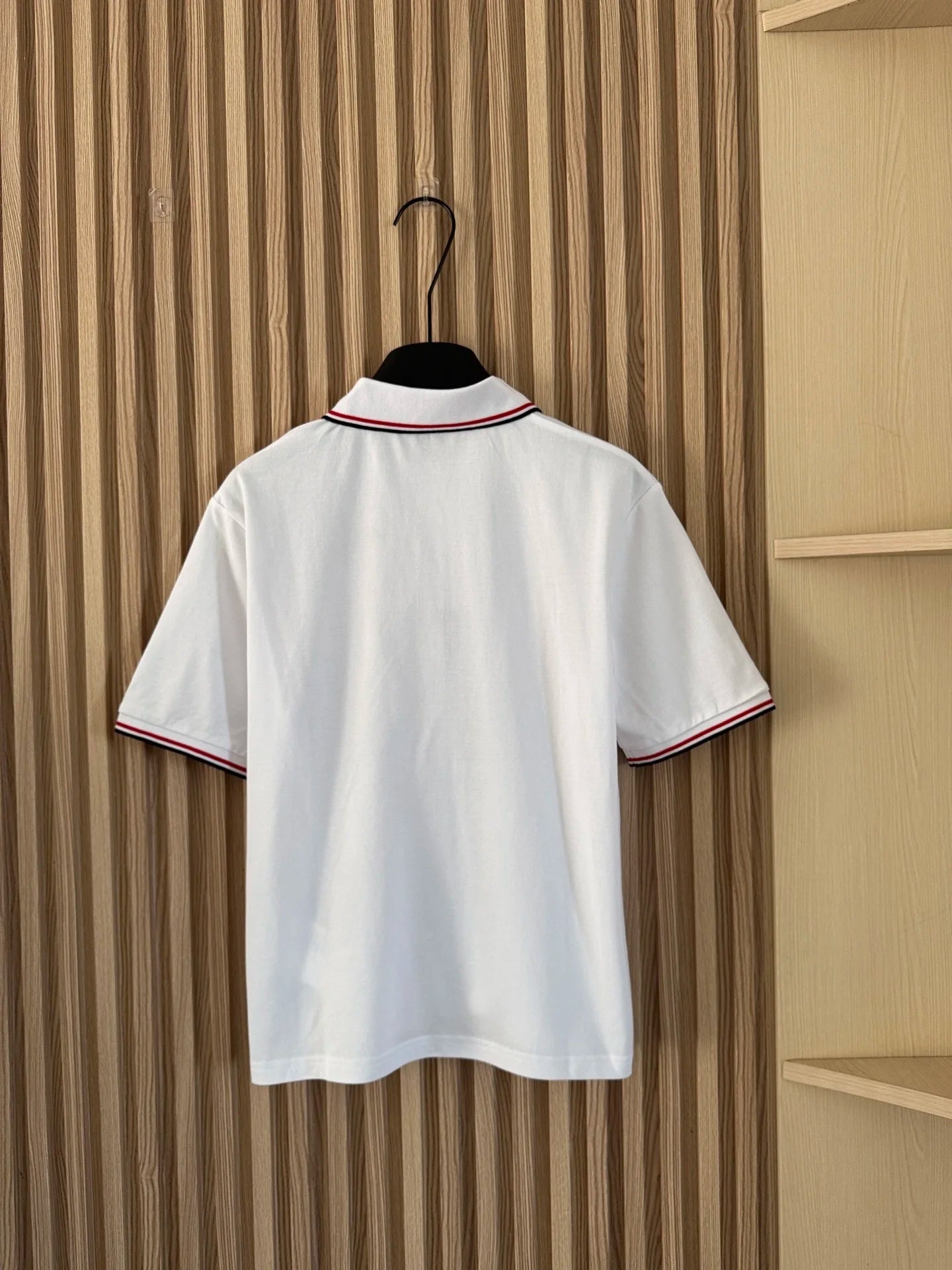 Women's Cotton Polo Style Short Sleeve Top with Button Front