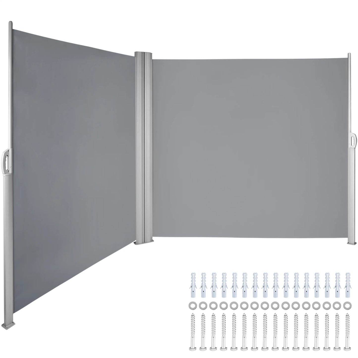 SucceBuy Retractable Side Awning Outdoor Patio Screen Fence Privacy Divider
