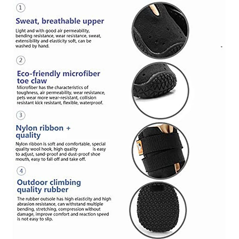Benepaw Non Slip Dog Shoes Indoor Outdoor Waterproof Breathable Boots
