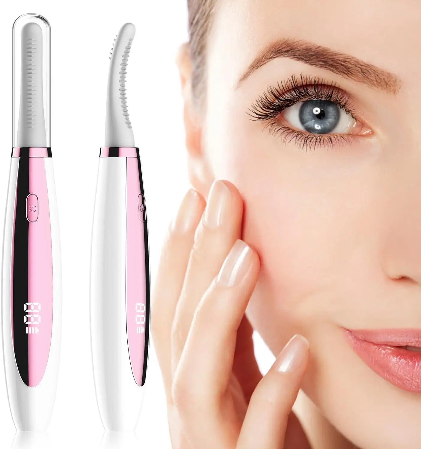 Electric Heated Lash Curler USB Rechargeable Eyelash Kit Portable
