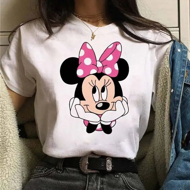 Disney Mickey Michi Love Cotton Unisex Family T Shirt