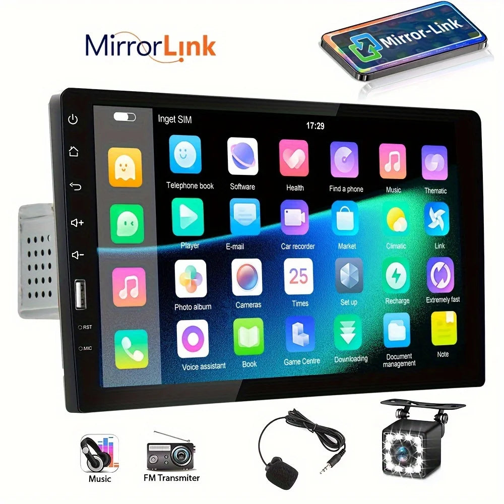 PODOFO Car MP5 Player Touch Screen Mirror Link FM AUX