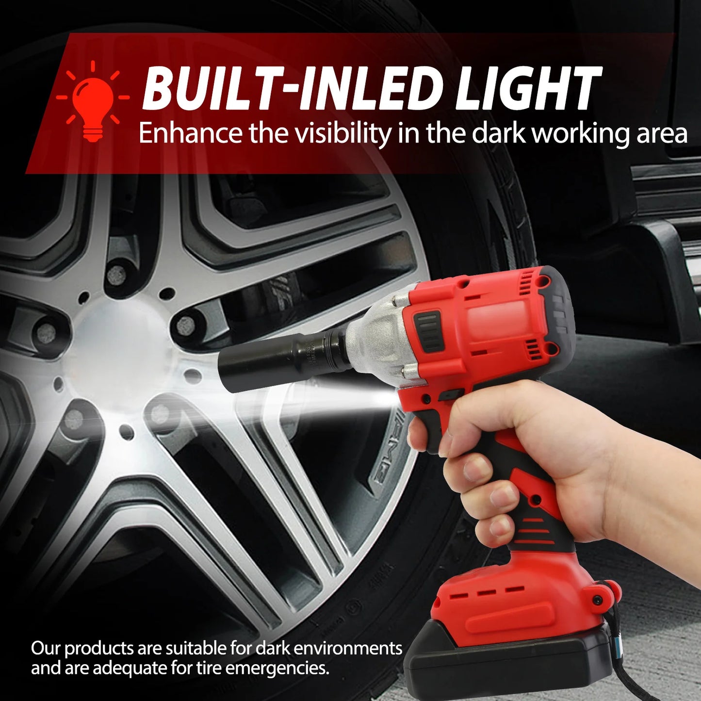 HignConcerned Cordless Impact DrillDriver Wrench Brushless High Torque Power Tools