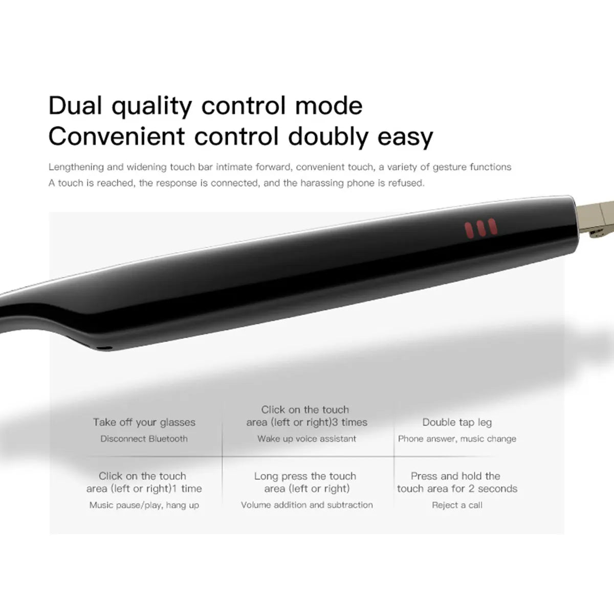 Fecoul Smart Glasses With Auto Dimming Lenses Built In Microphone And Speaker