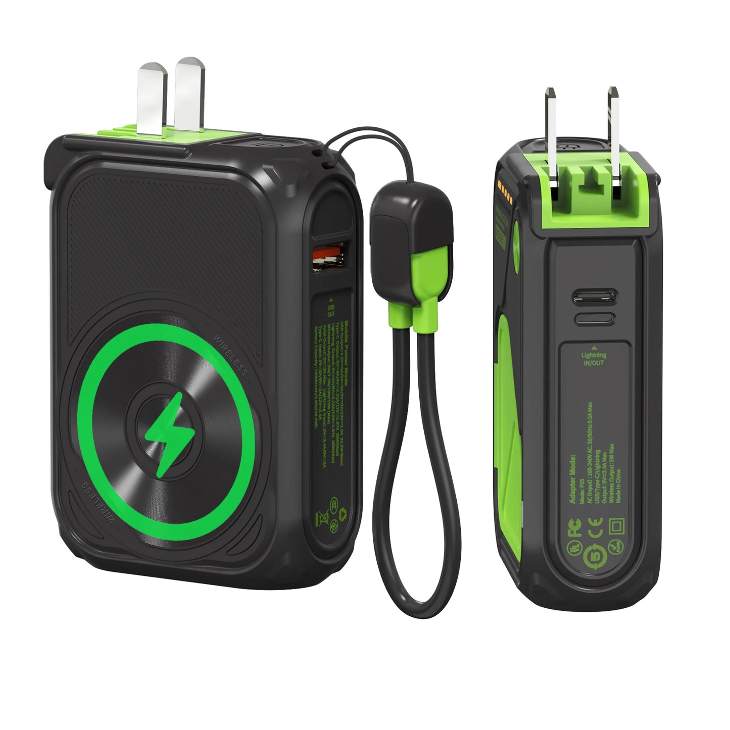 Prunus 22.5W Magnetic Wireless Power Bank 10000mAh USB-C