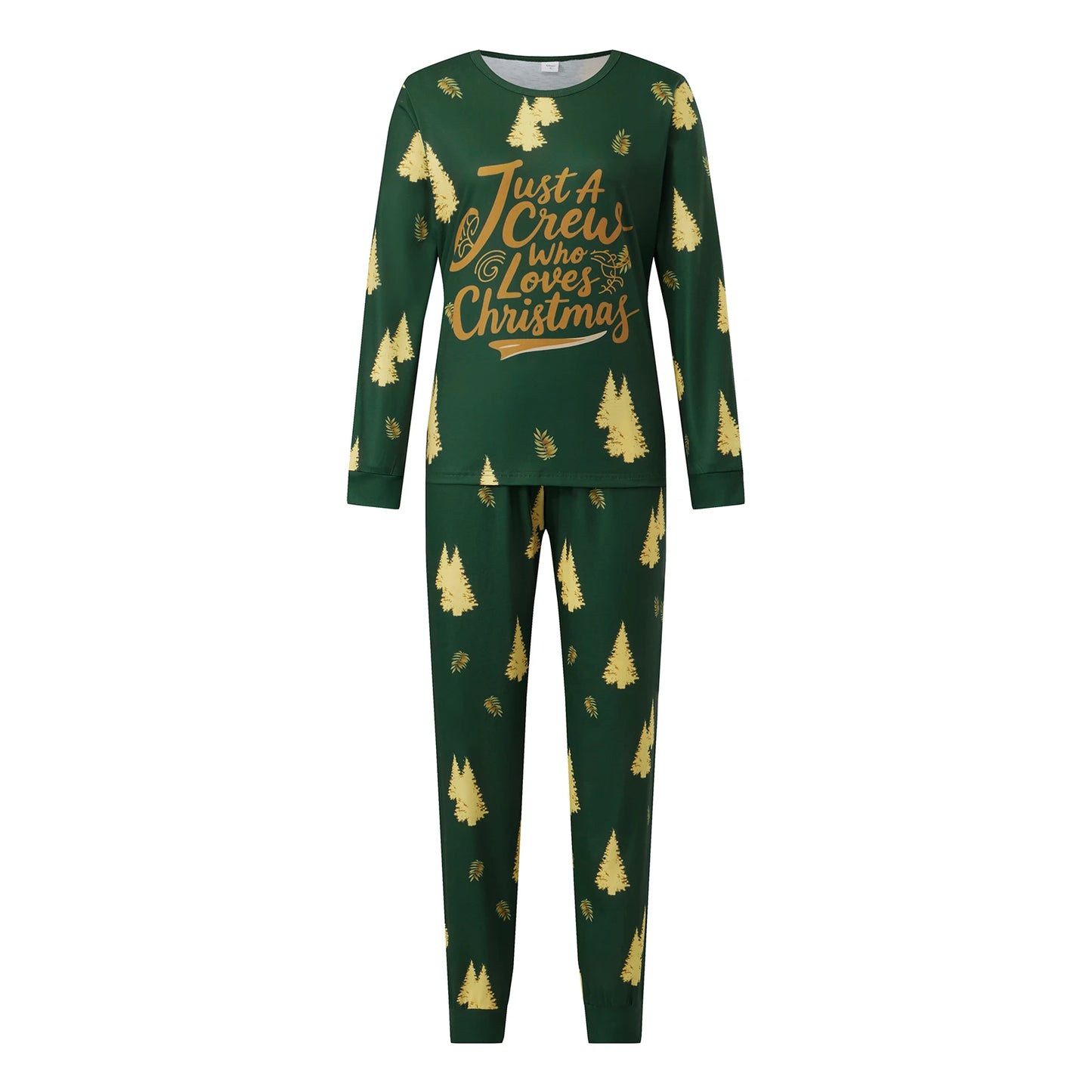 Festive Family Christmas Pajamas Set With Reindeer Snowflake Print