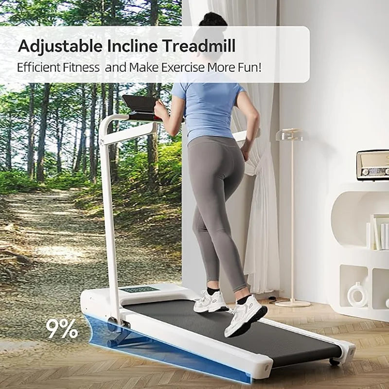 Superun Walking Pad Treadmill Under Desk With 9 Percent Incline