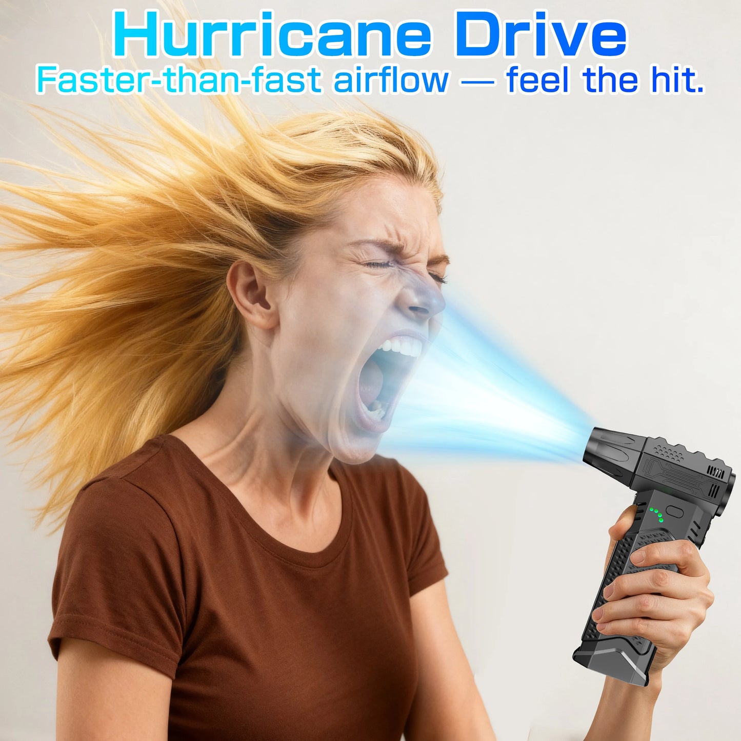 Turbo Electric Portable Car Vacuum Cleaner Jet Fan Blower Tool