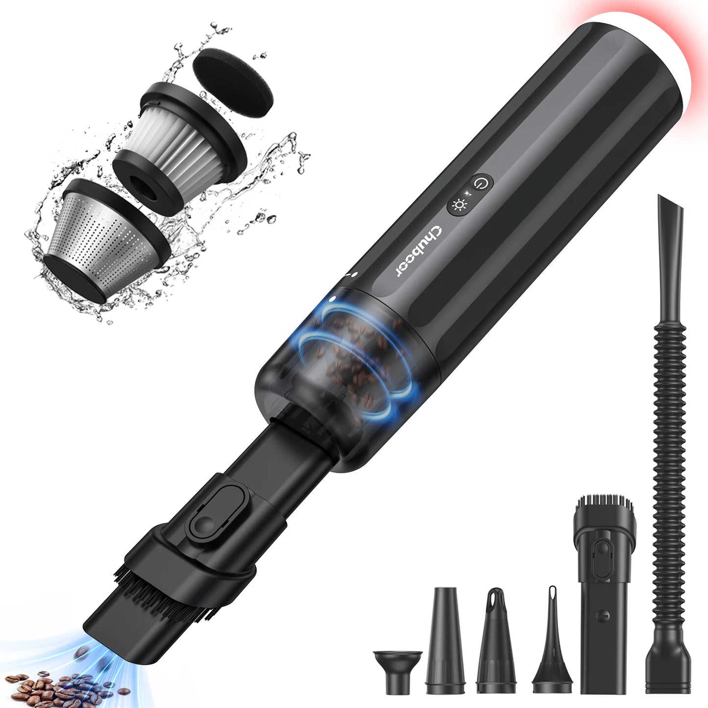 Chuboor 13000Pa Wireless Handheld Car Vacuum Cleaner Strong Suction Portable