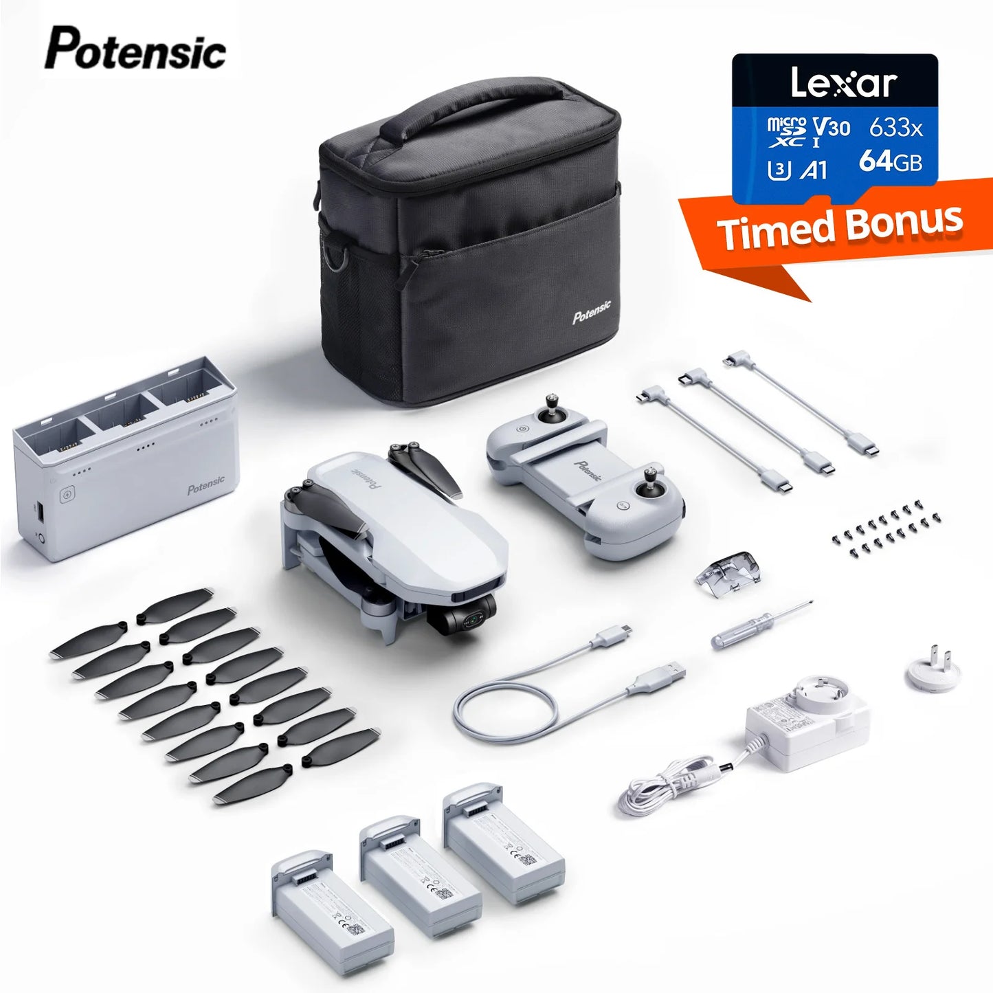 Potensic C0 4K GPS Drone With 3 Axis Gimbal Tracking
