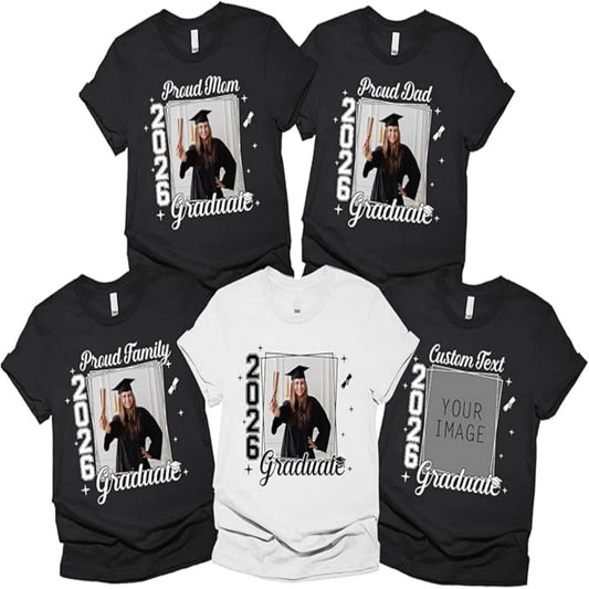 Proud Family Graduate Shirt Custom Photo For Student