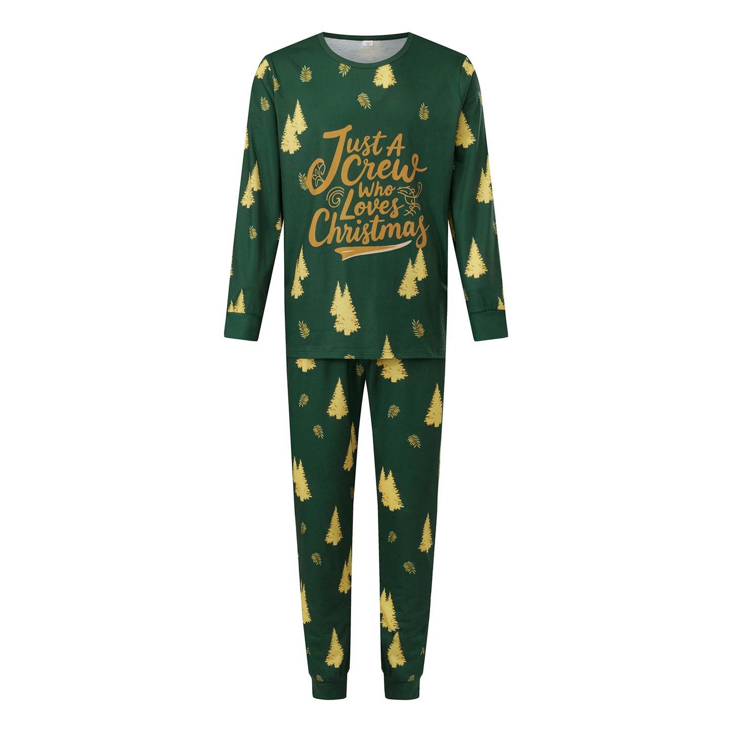 Festive Family Christmas Pajamas Set With Reindeer Snowflake Print