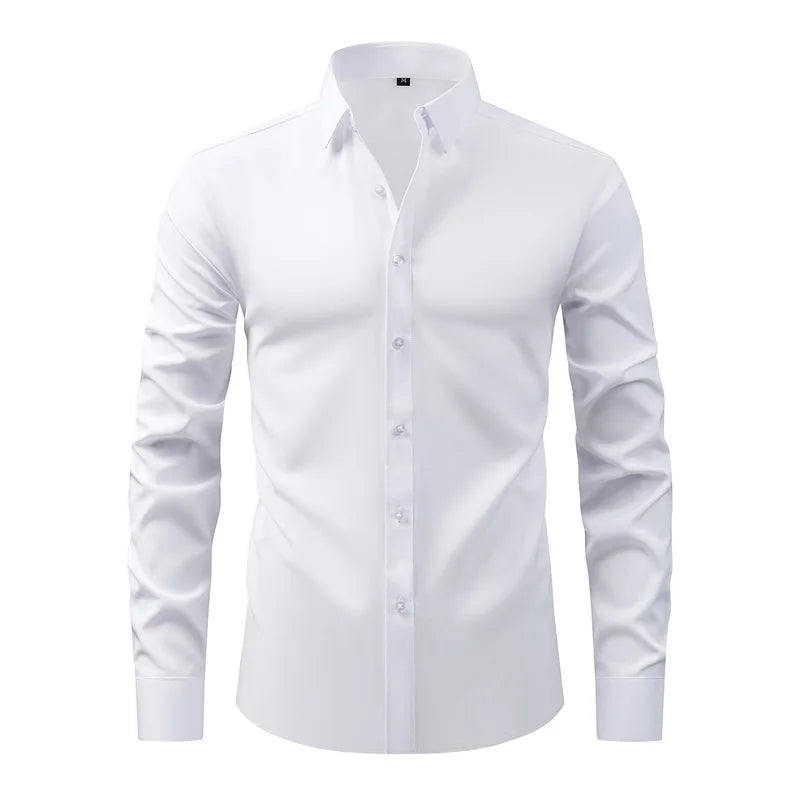 Men's Classic Button Down Shirt With Long Sleeves Casual Top