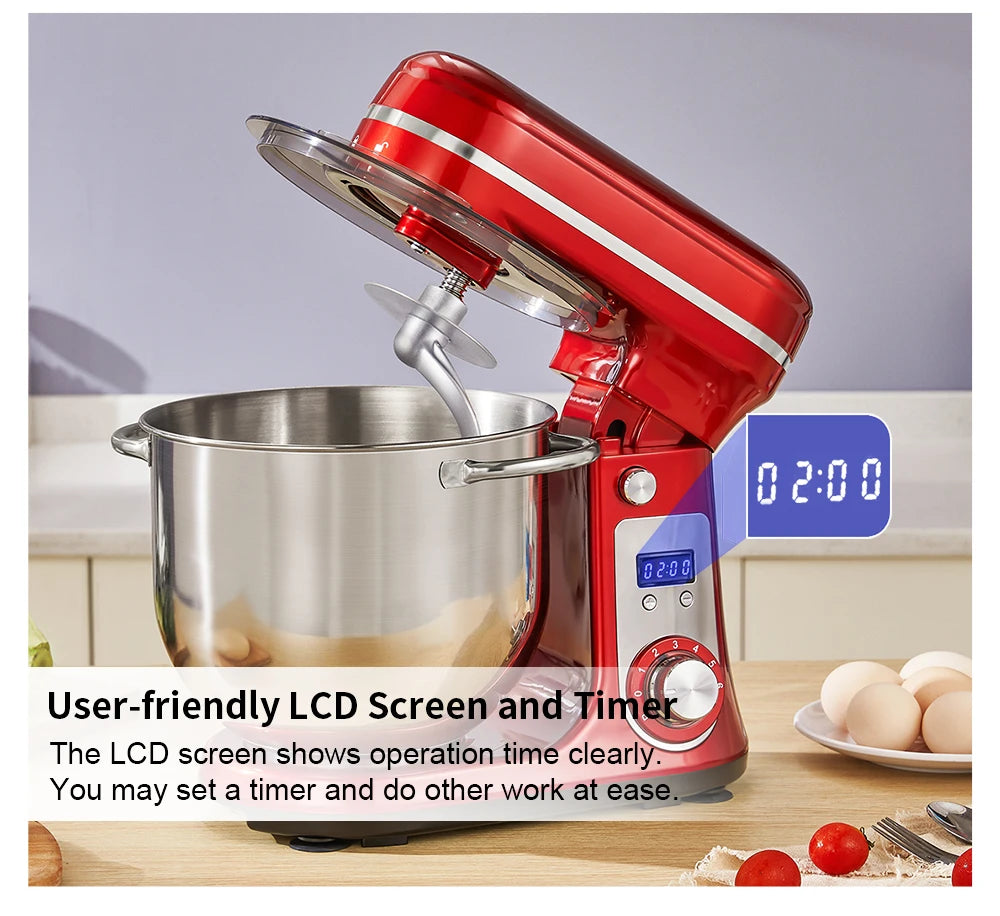 Biolomix Kitchen Stand Mixer 6 Speed 1200W Quiet Motor