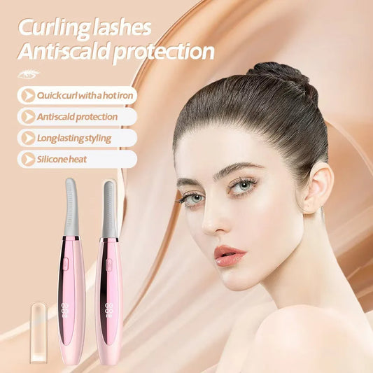 Electric Heated Lash Curler USB Rechargeable Eyelash Kit Portable
