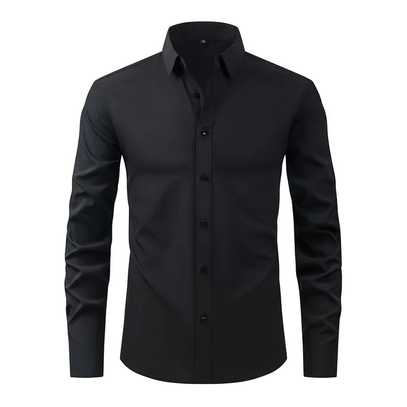 Men's Classic Button Down Shirt With Long Sleeves Casual Top