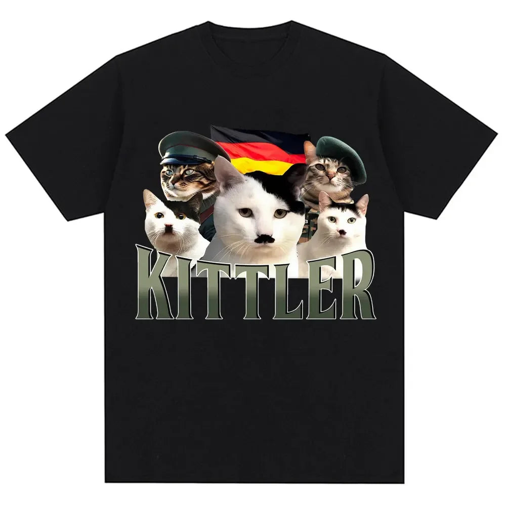 Hilarious Cat Meme T Shirt Unisex O Neck Cotton Streetwear