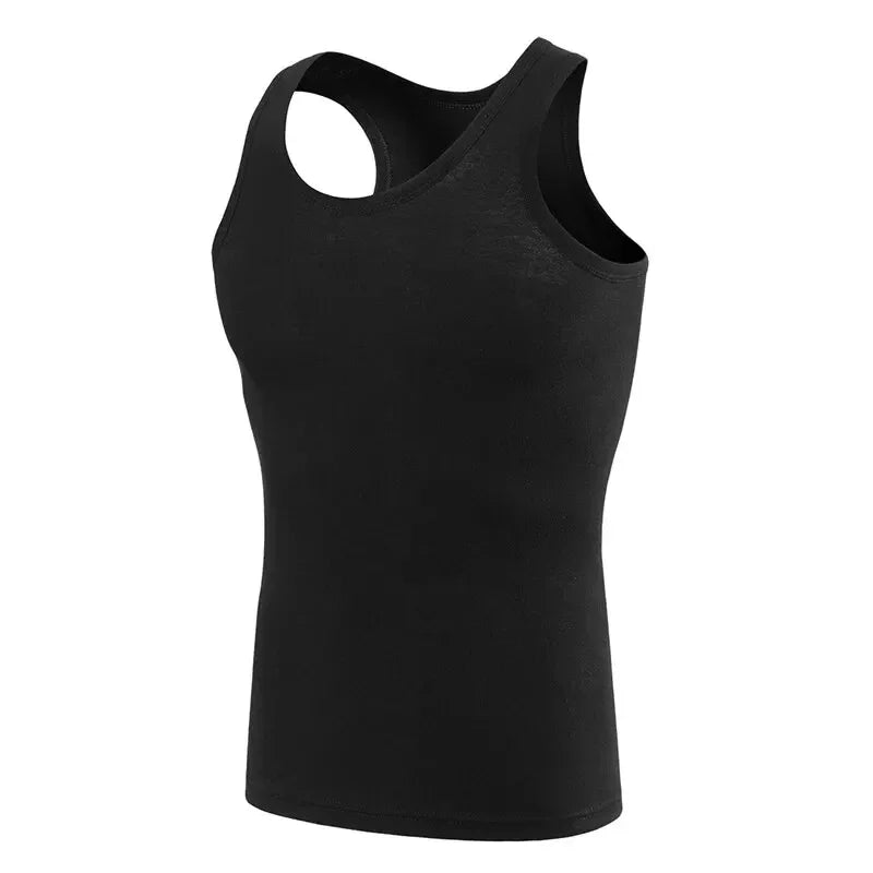 Four Seasons Men's Cotton Sleeveless T Shirt Casual Sports Vest